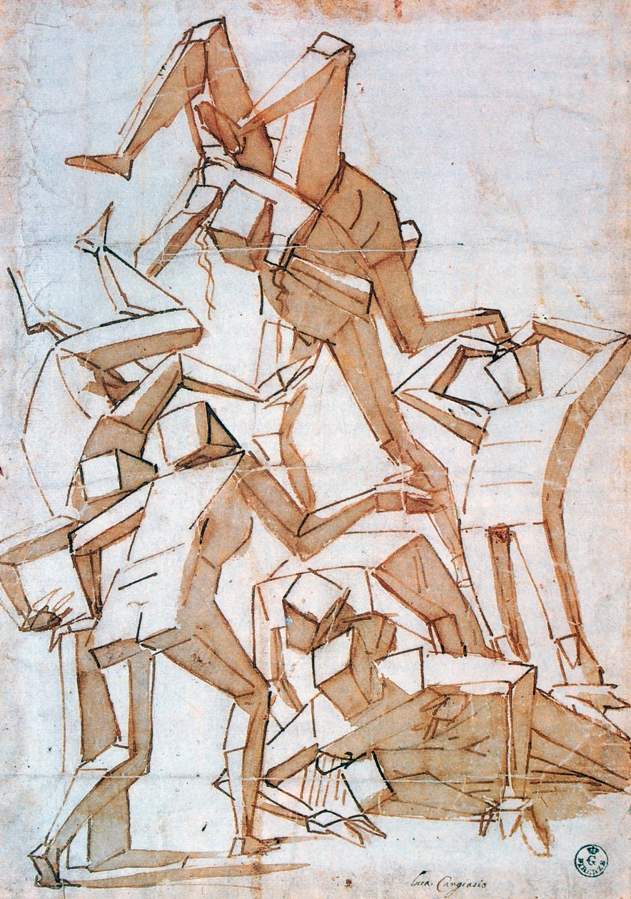 Harci figurák, 1527-1585 alkotó: Luca Cambiaso