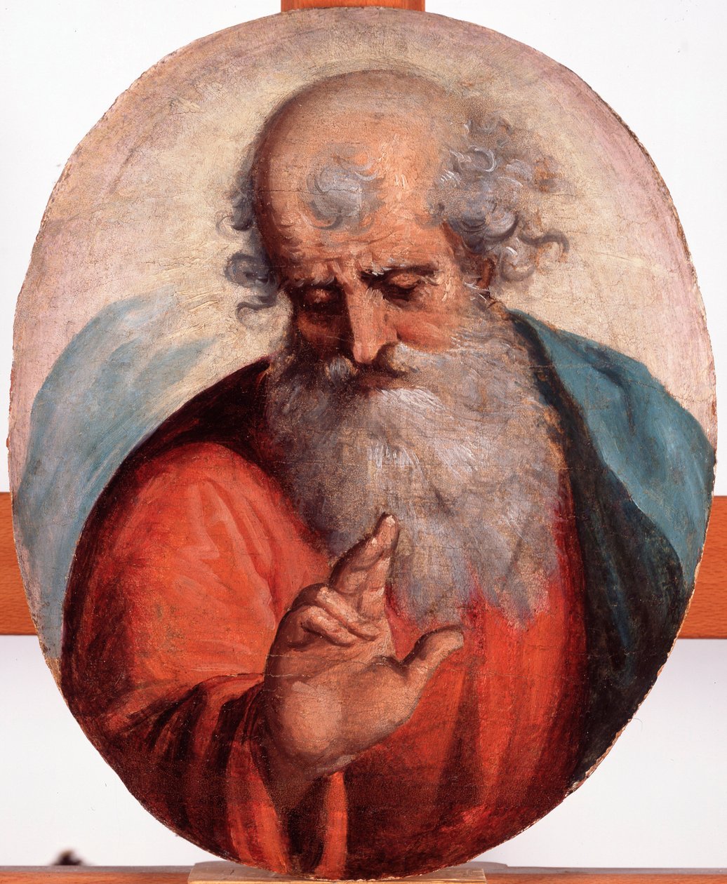 A Szentatya (Az örök atya) ábrázolása Luca Cambiaso (1527-1585) festménye, mérete 41,7x33,5 cm Genes, Musei di Strada Nuova (korábban Palazzo Bianco) alkotó: Luca Cambiaso