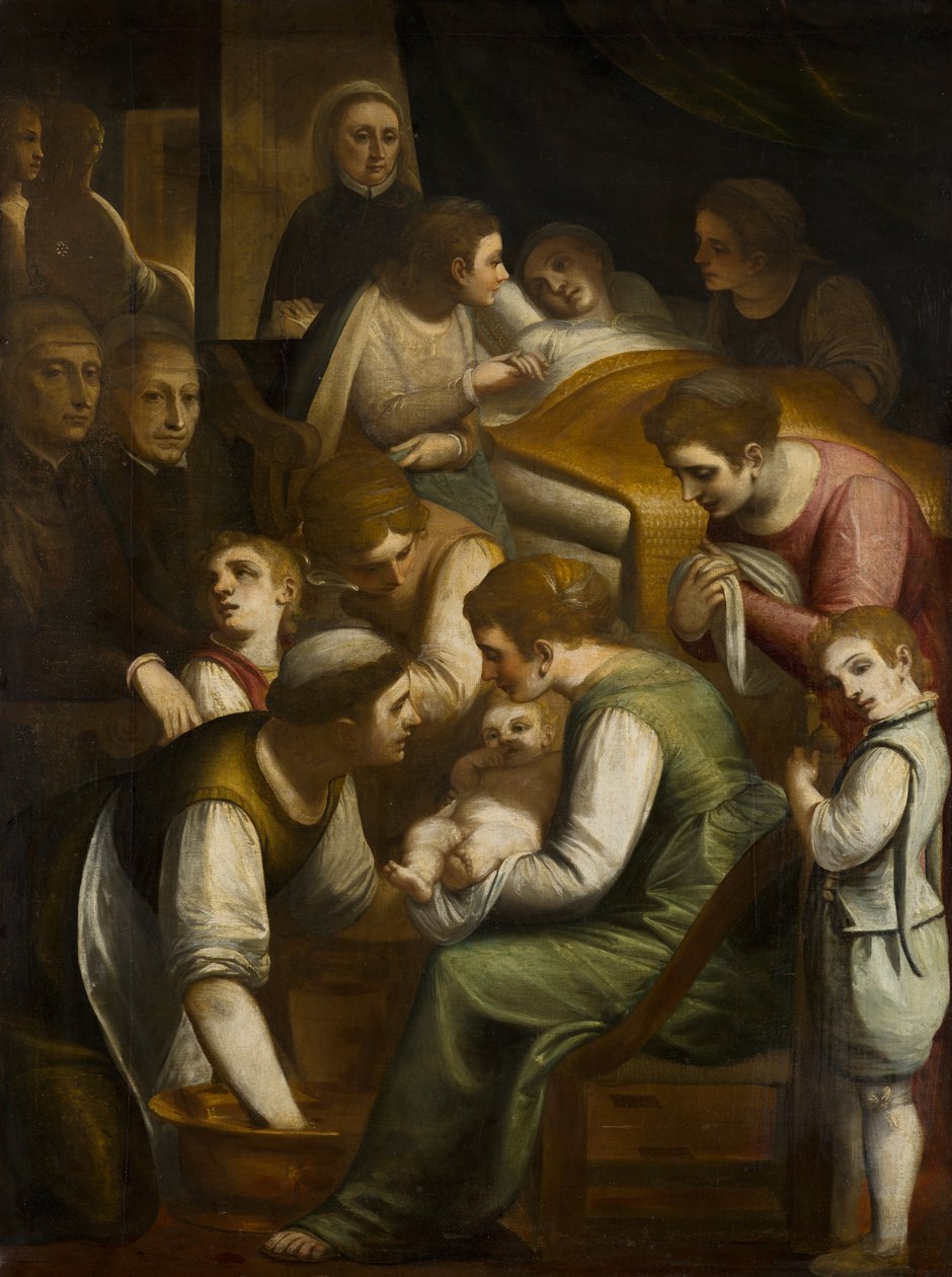 Mária születése alkotó: Luca Cambiaso
