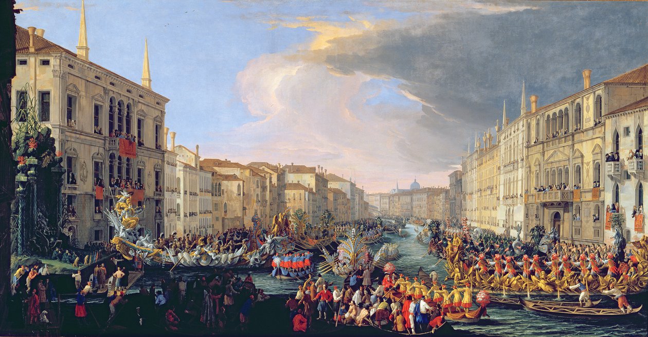 Regatta VI. Frigyes dán tiszteletére (1671-1730) 1709 alkotó: Luca Carlevaris