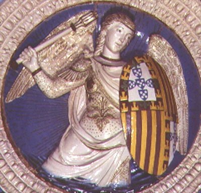 Fortitude, körvonal Portugália bíborosának sírjából alkotó: Luca Della Robbia