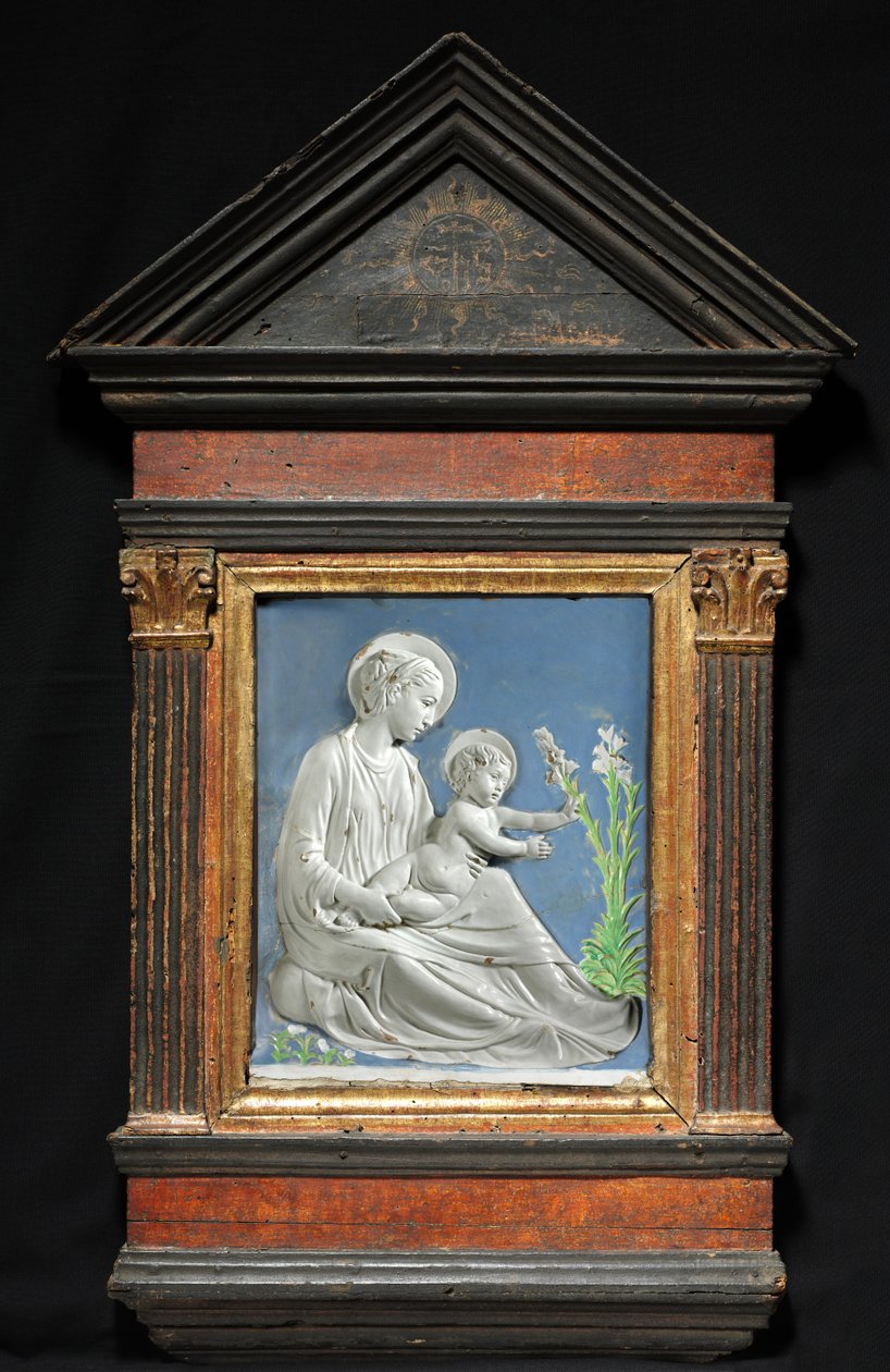 Madonna és gyermeke, c. 1460-1470. alkotó: Luca Della Robbia
