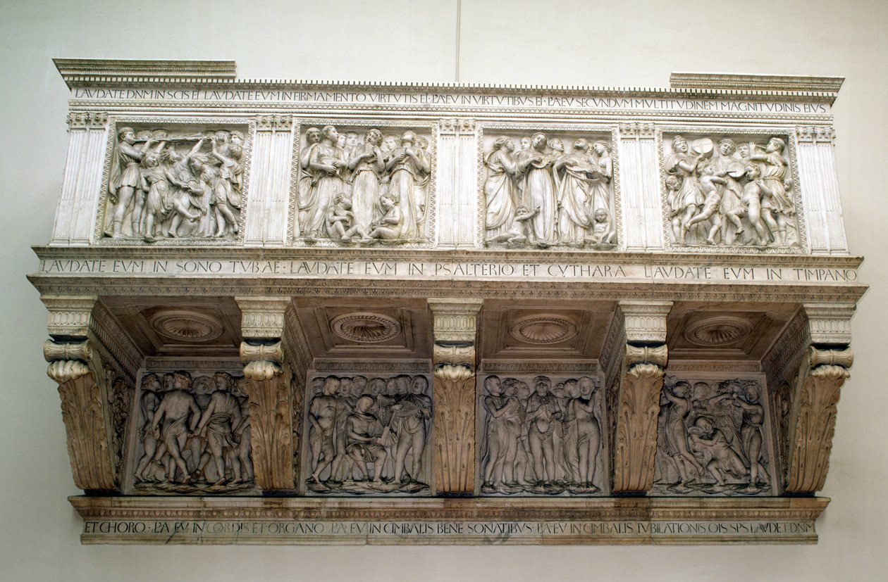 Rekonstruált Cantoria, 1432-1438 körül (márvány) alkotó: Luca Della Robbia