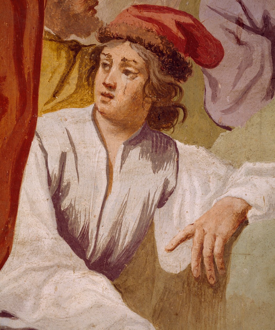 Lycaon, Antenor fia, felszenteli Apollón tőrét Delphiben, Antenor mítoszának epizódja alkotó: Luca Ferrari