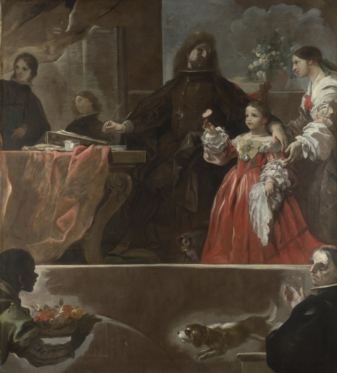 Tisztelgés Velázquez előtt, kb. 1692-1700. alkotó: Luca Giordano