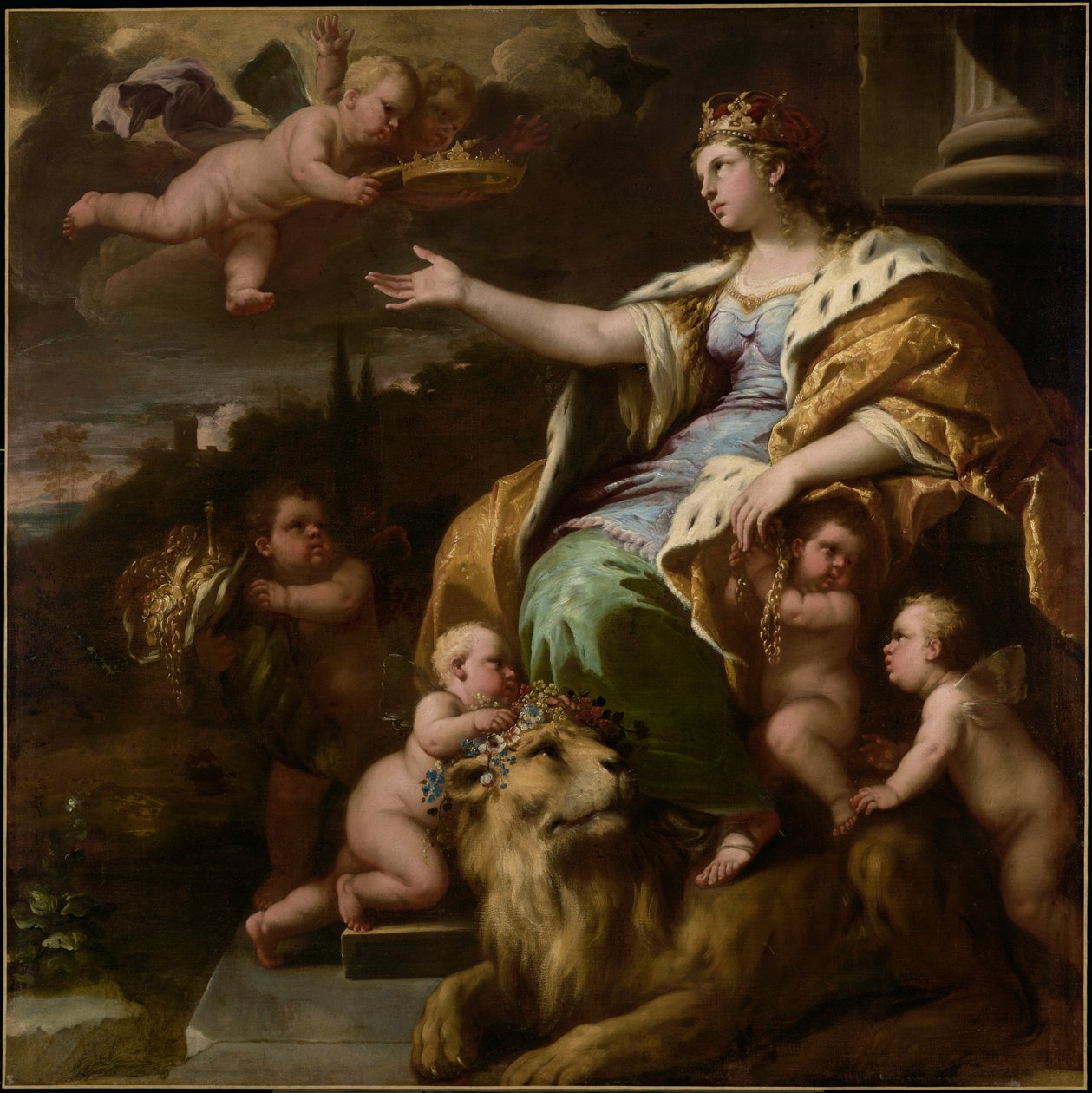 A nagylelkűség allegóriája alkotó: Luca Giordano