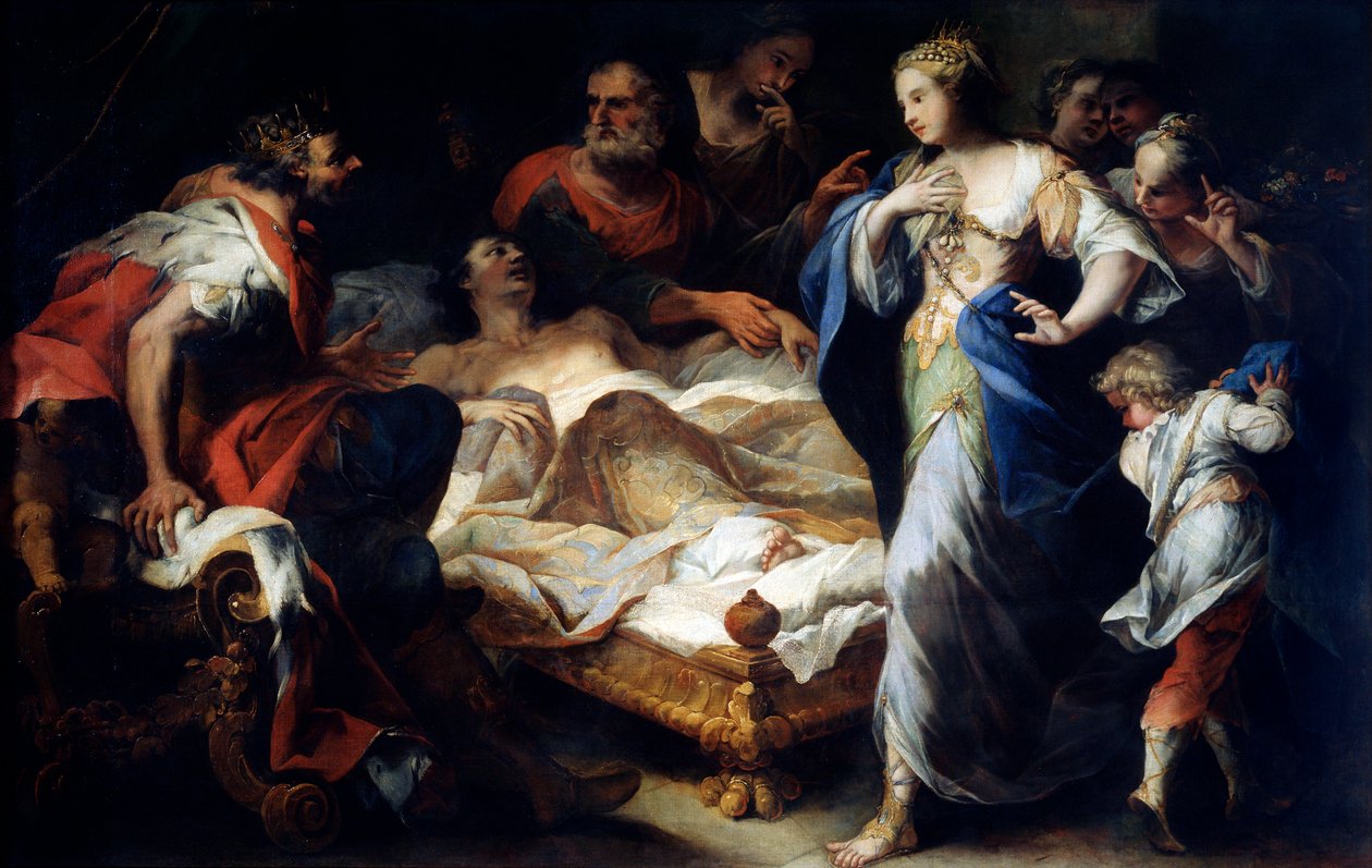 Antiochus és Stratonice, 17. vagy 18. század eleje alkotó: Luca Giordano