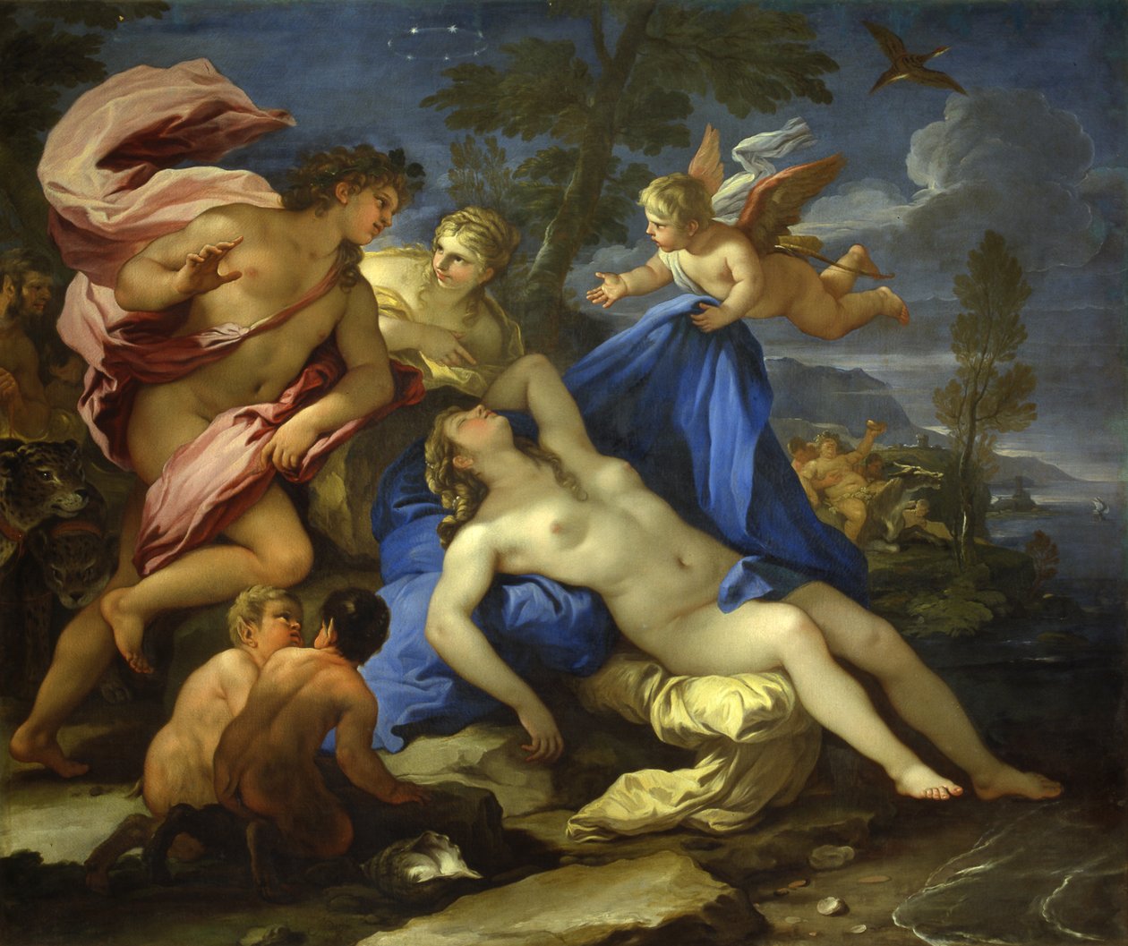 Ariadnét Thészeusz elhagyta Naxoson, kb. 1675-1680. alkotó: Luca Giordano