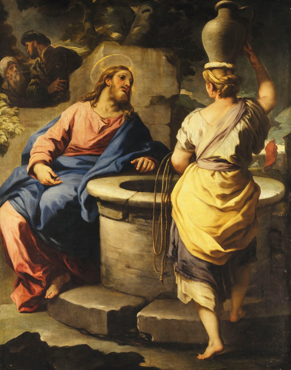 Krisztus és a szamáriai asszony a kútnál, 1697 körül alkotó: Luca Giordano