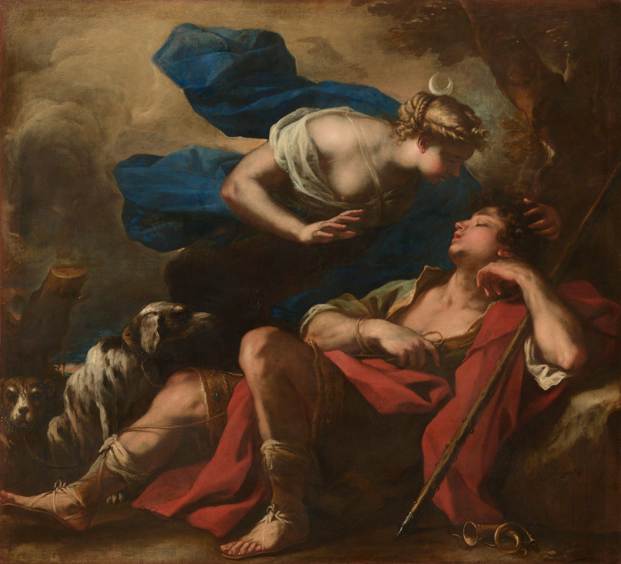 Diana és Endümión alkotó: Luca Giordano