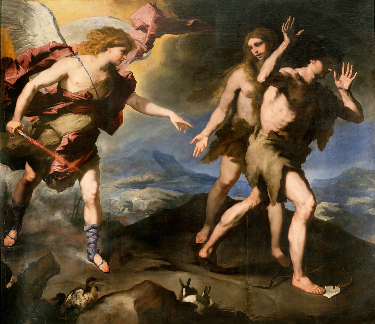 Kiűzetés a Paradicsomból, 17. század második fele alkotó: Luca Giordano