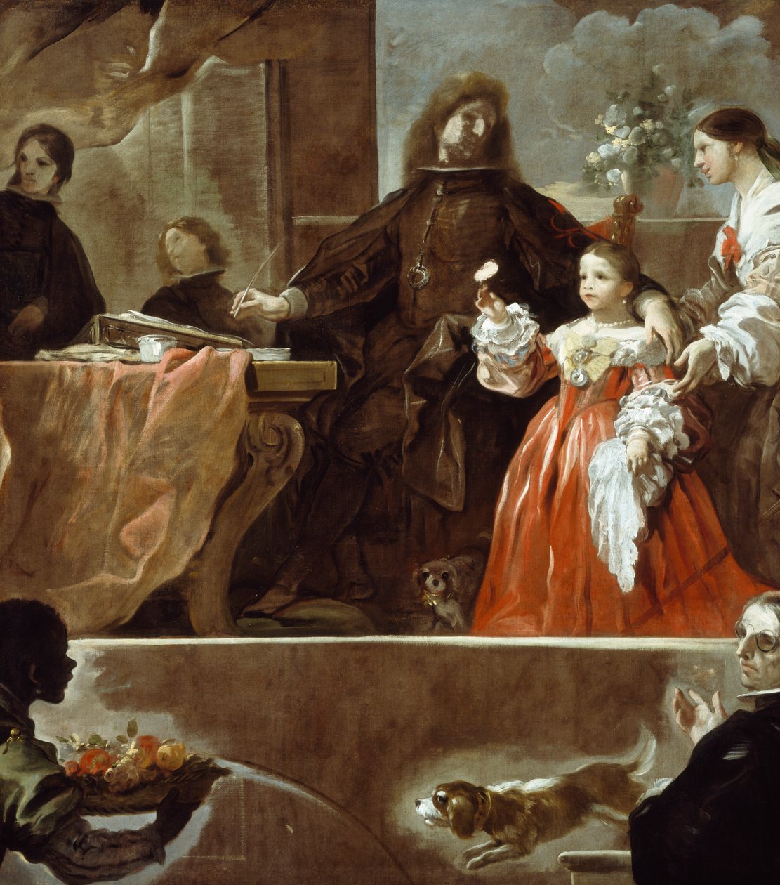 Hódolat Velazqueznek Santiesteban grófja előtt alkotó: Luca Giordano