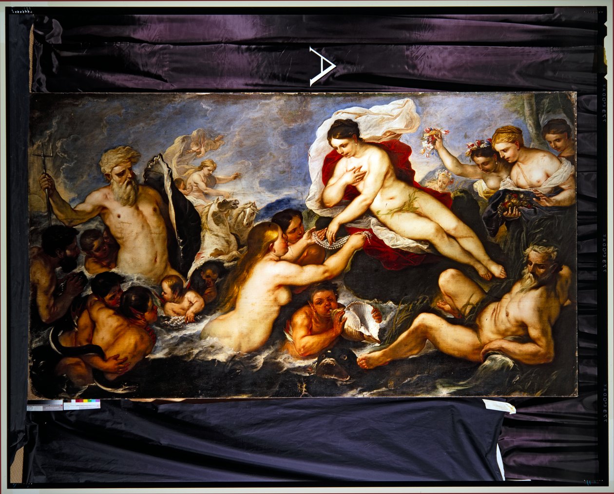 Neptunusz és Amphitrité (olaj, vászon) alkotó: Luca Giordano