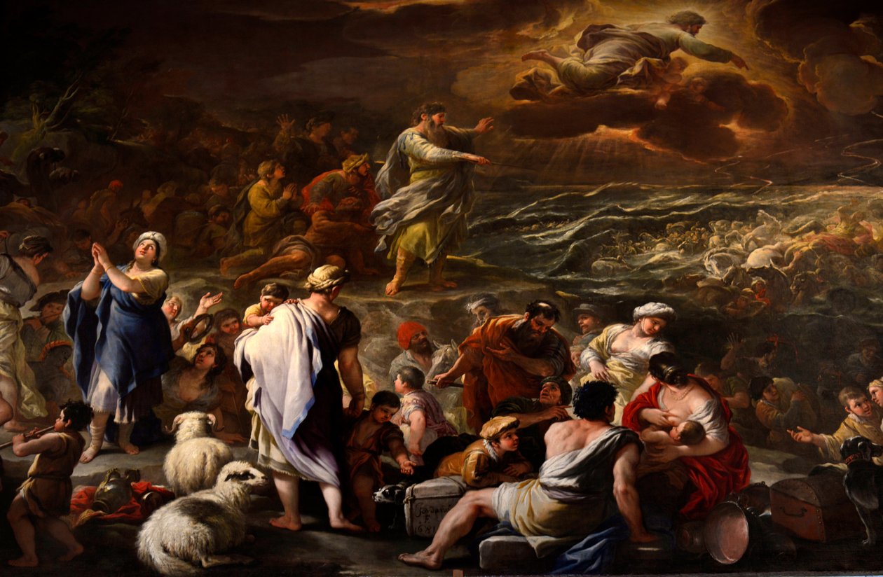 Elszakadó Vörös-tenger alkotó: Luca Giordano