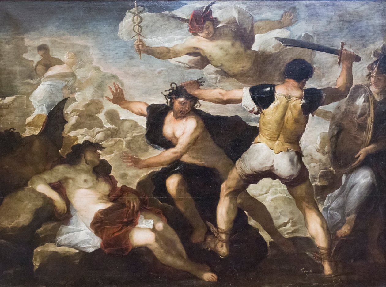 Perszeusz lefejezte Medúzát alkotó: Luca Giordano