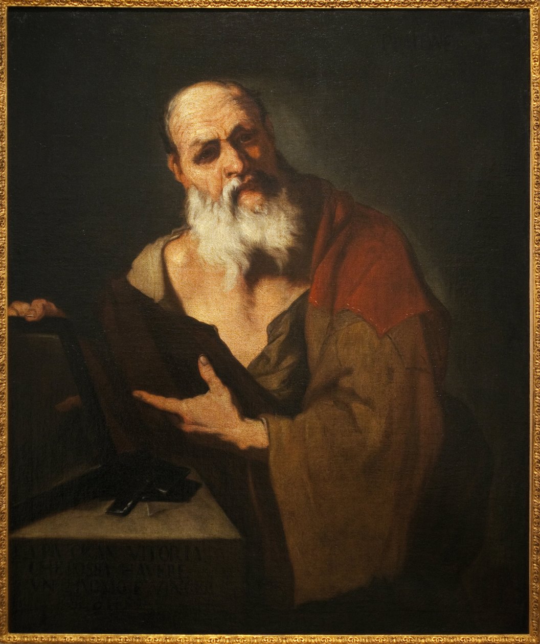 Platón (i. e. 424-348). Luca Giordano (1634-1705) festménye, olaj, vászon alkotó: Luca Giordano