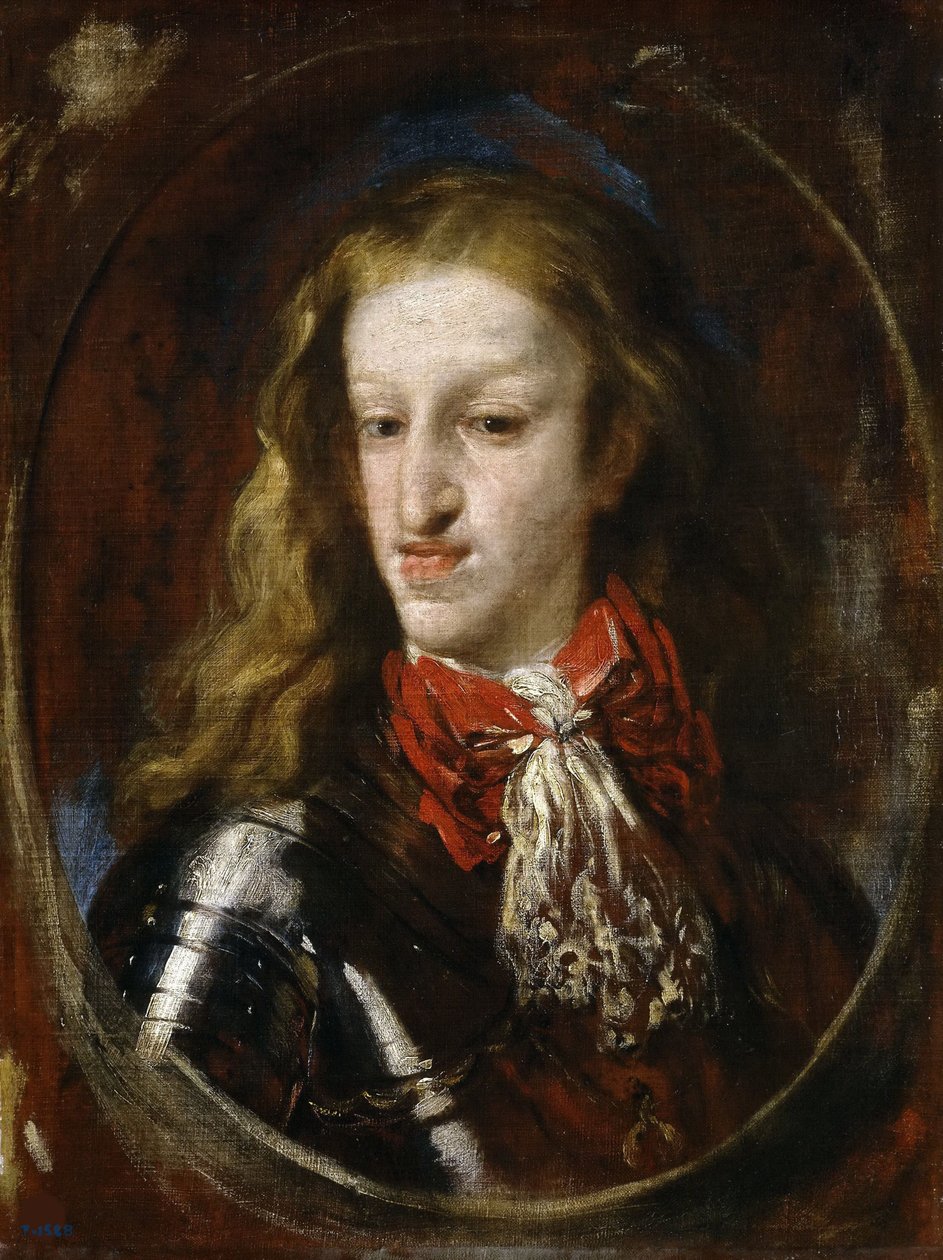 II. Károly spanyol portréja, 1693. alkotó: Luca Giordano