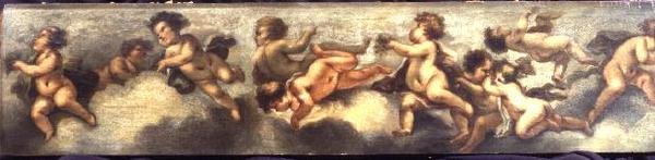 Putti disporting (papír, vászon) (lásd még: 67092-94) alkotó: Luca Giordano