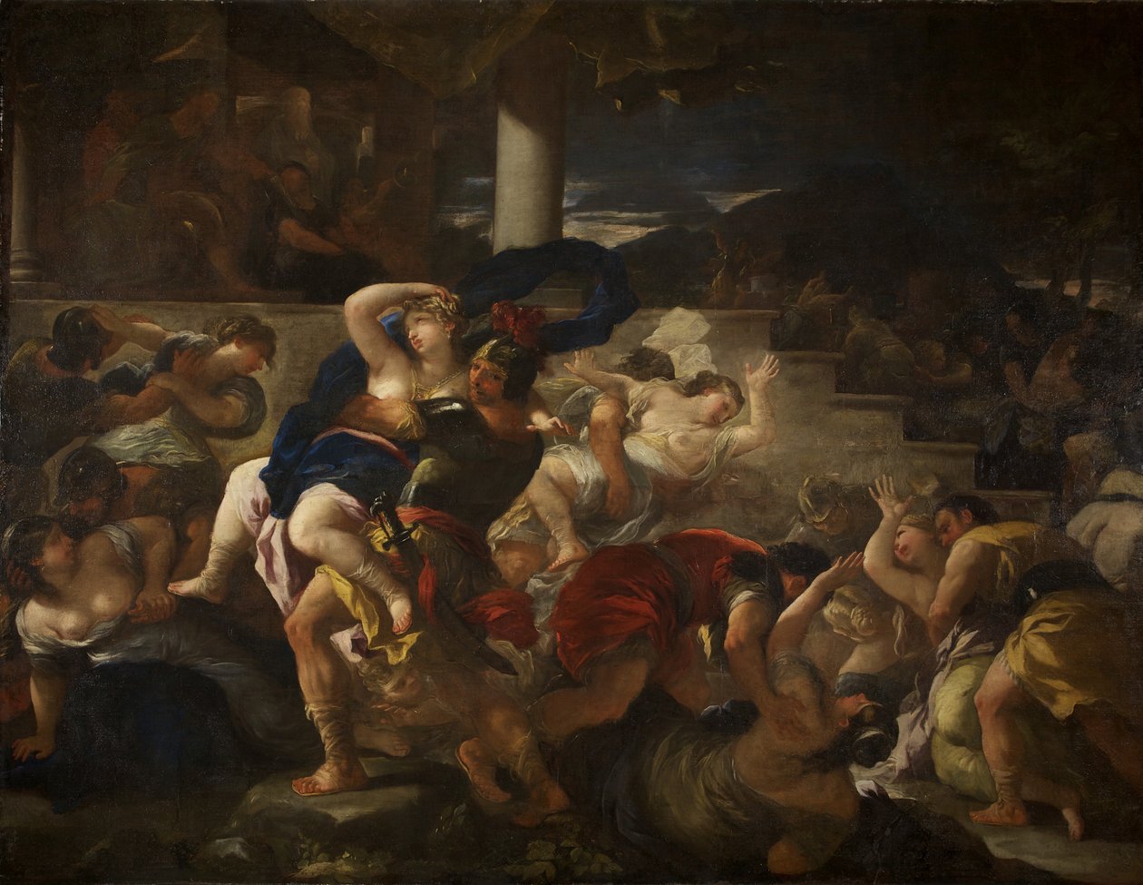 A szabin nők megerőszakolása, 1675 körül (olaj, vászon) alkotó: Luca Giordano