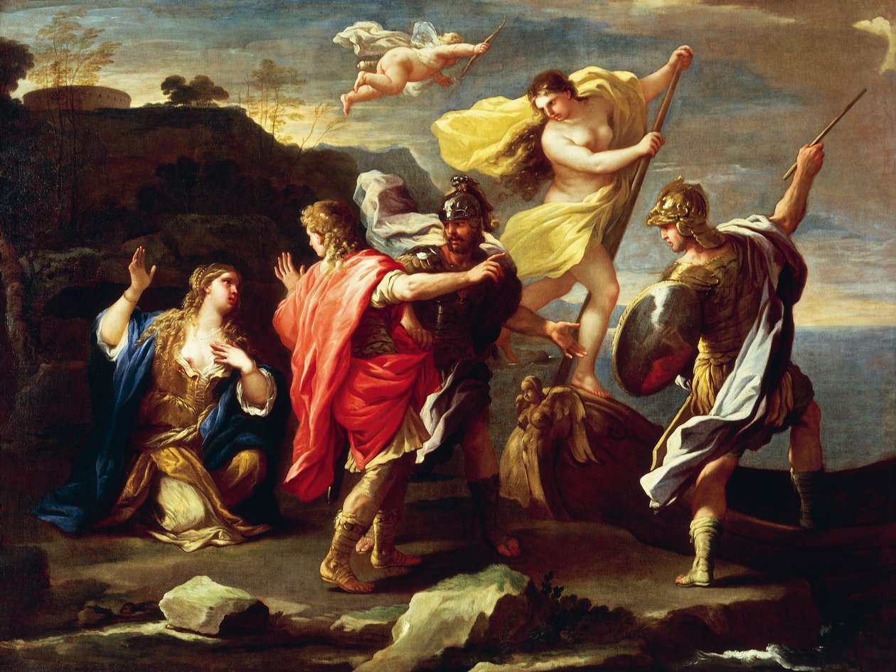Rinaldo és Armida, Luca Giordano, olaj, vászon alkotó: Luca Giordano