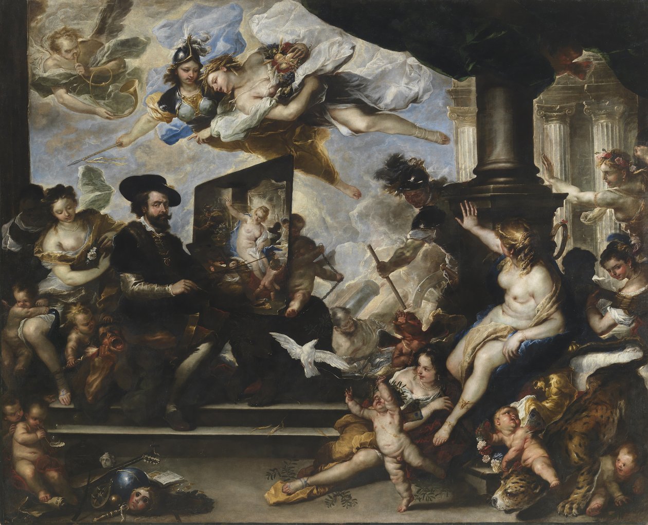 Rubens megfesti a béke allegóriáját alkotó: Luca Giordano