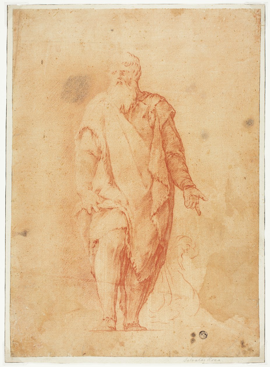 Álló szakállas férfi alkotó: Luca Giordano