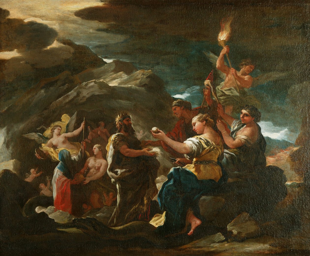Az örökkévalóság barlangja, 1685 körül (olaj, vászon) alkotó: Luca Giordano