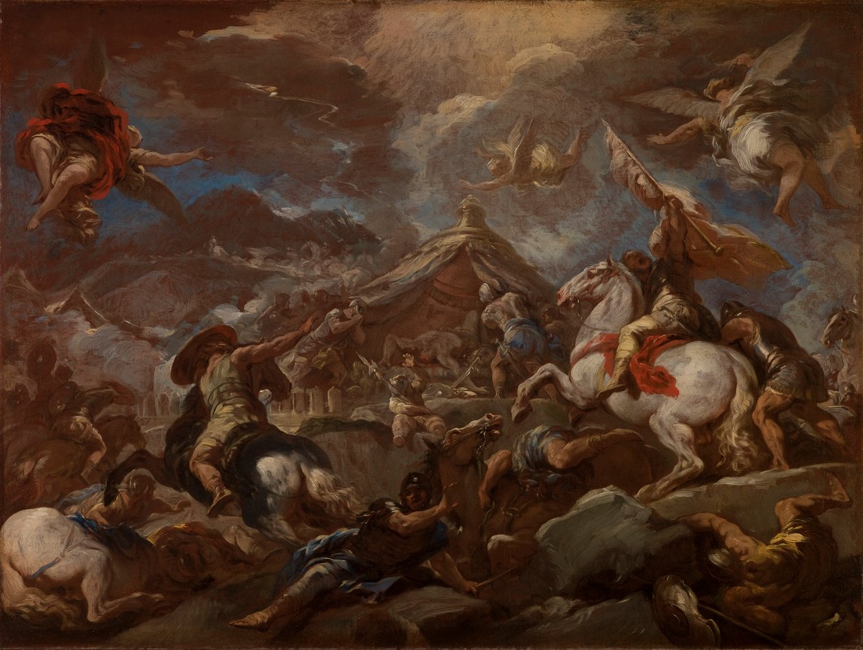 Holofernész testének felfedezése alkotó: Luca Giordano