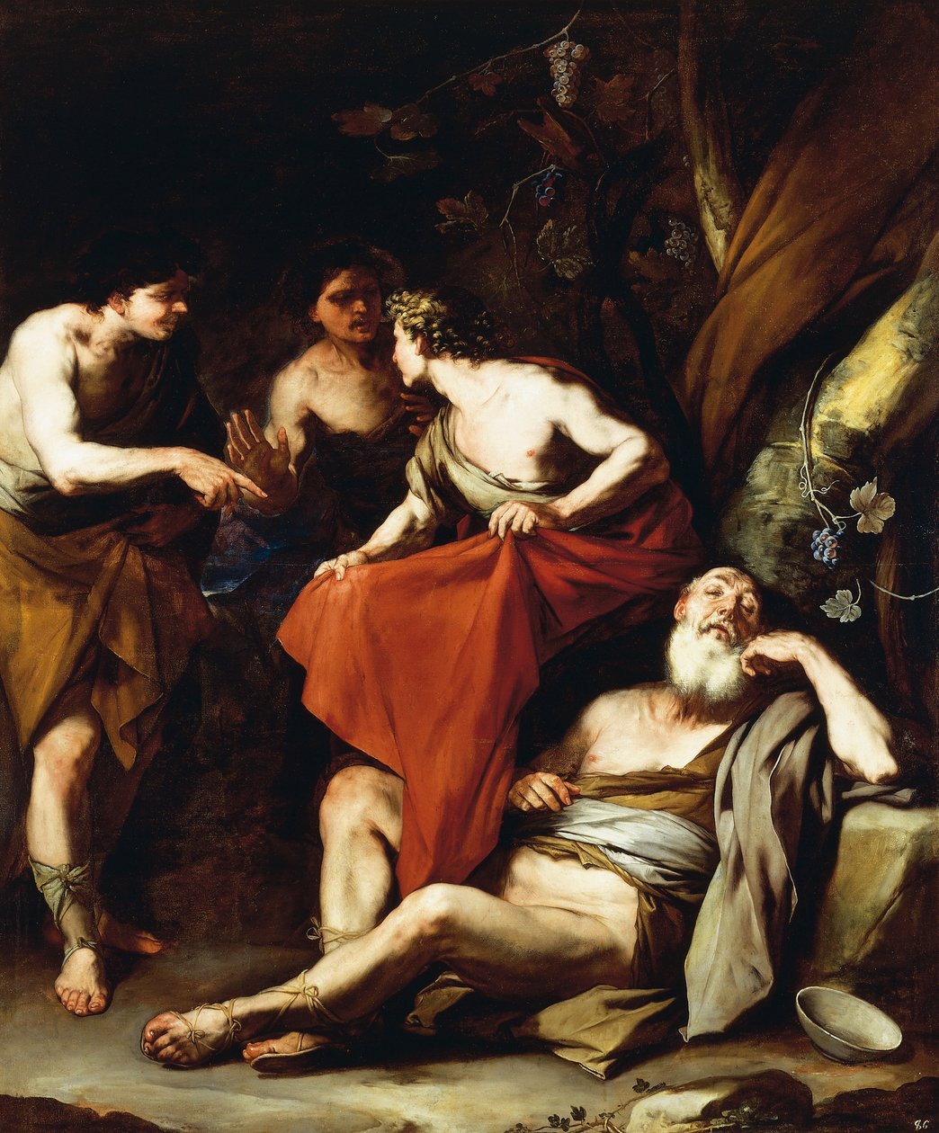 Noé részegsége, Luca Giordano, olaj, vászon alkotó: Luca Giordano