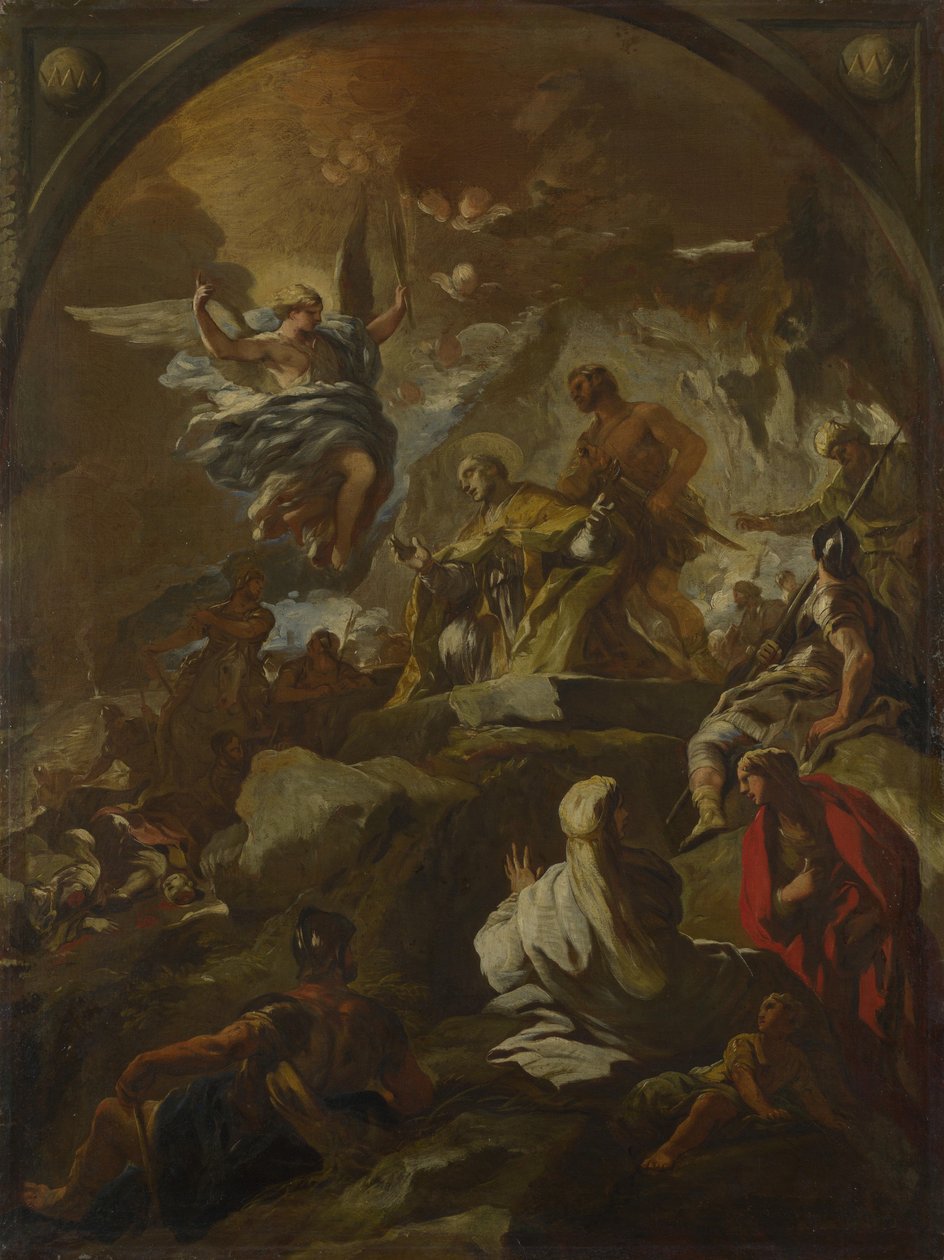 Szent Január vértanúsága, 1690 körül. alkotó: Luca Giordano