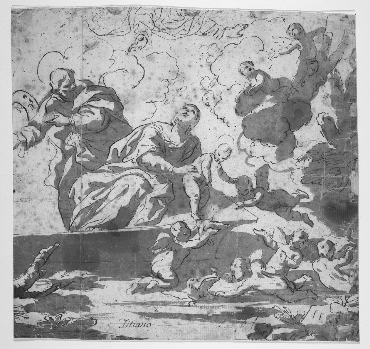 Átkelés a Níluson Egyiptomba menekülve alkotó: Luca Giordano