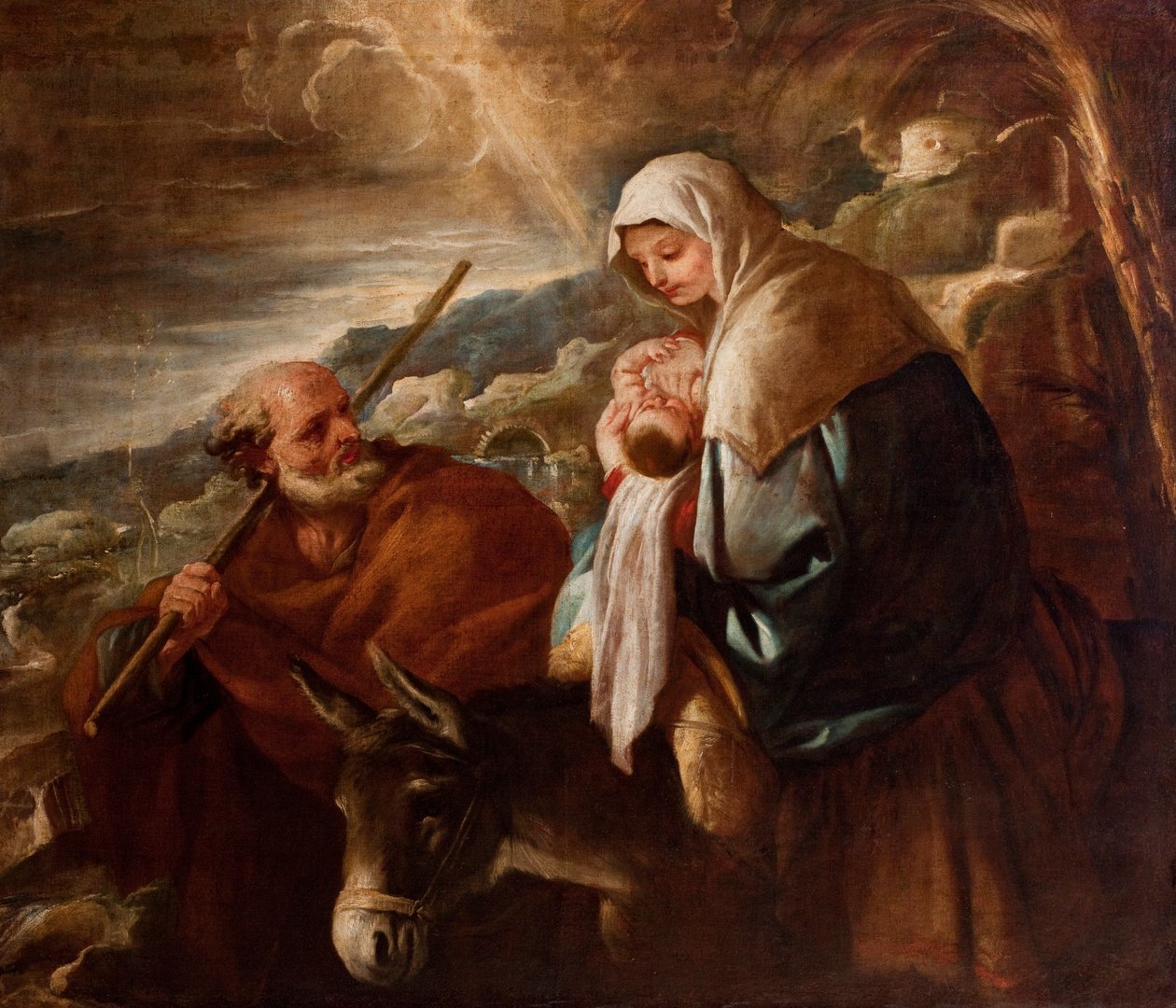 Menekülés Egyiptomba alkotó: Luca Giordano