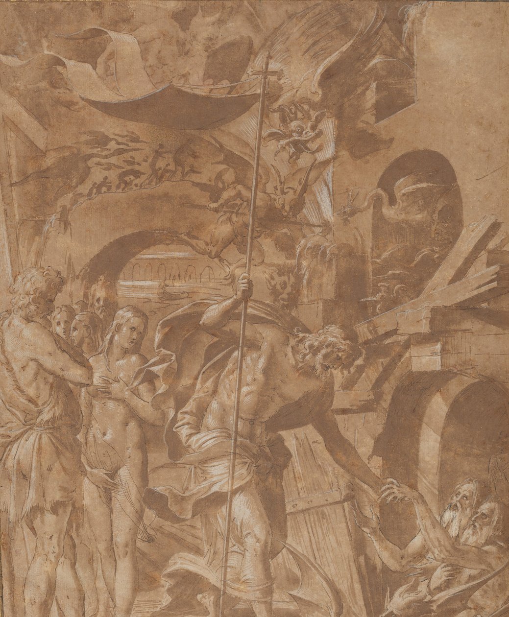 Krisztus Limbóban, kb. 1547-48. alkotó: Luca Penni