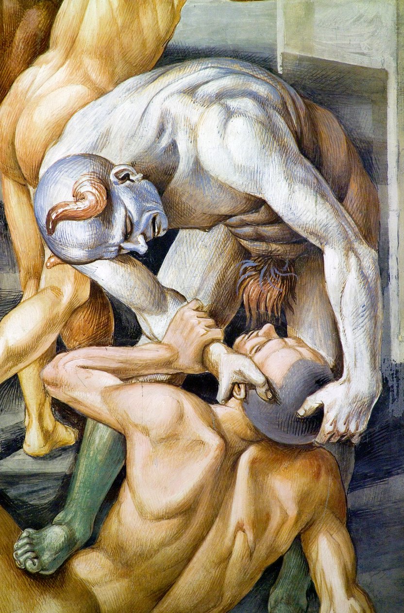 Átkozott a pokolban, az Utolsó ítélet freskóciklusból alkotó: Luca Signorelli