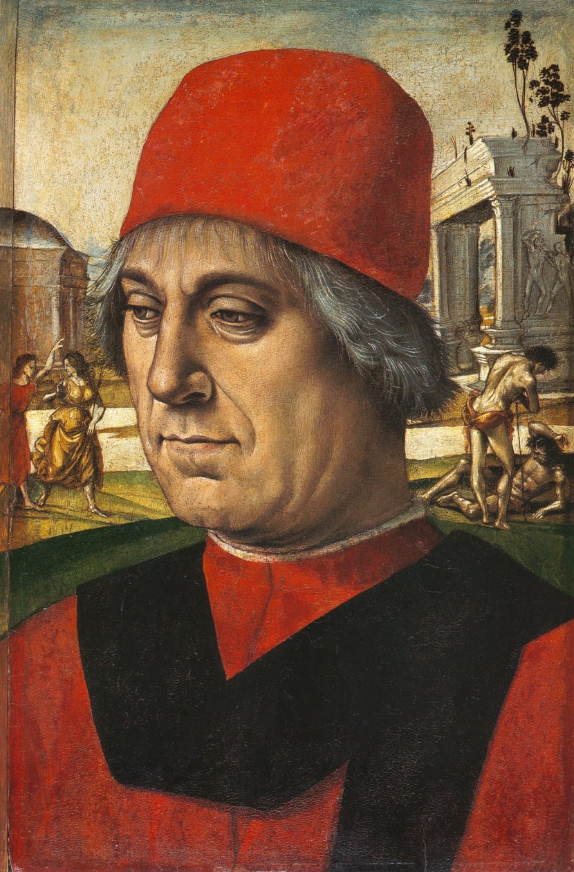 Német: Bildnis eines älteren Mannes Portrait of a Man (Egy férfi portréja) alkotó: Luca Signorelli