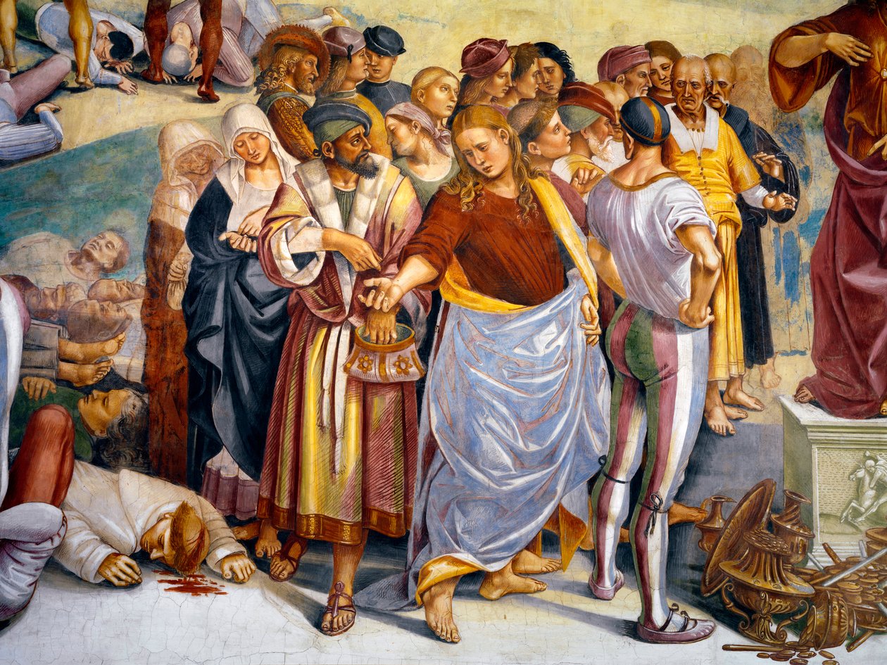 „Az Antikrisztus jóslata és tényei” 1499-1502 (freskó) alkotó: Luca Signorelli
