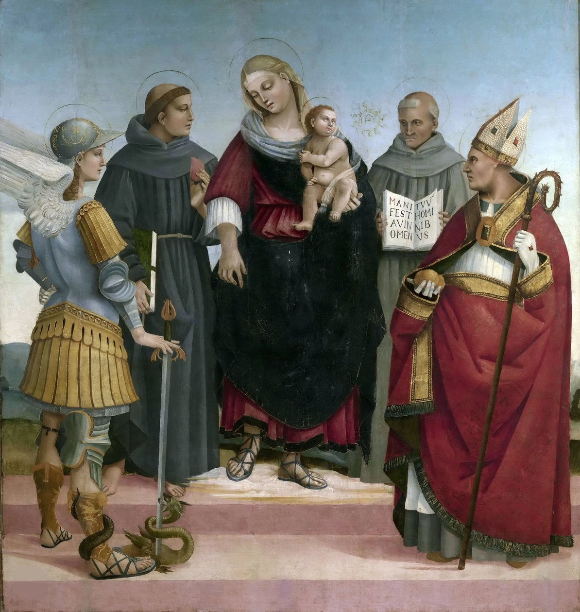 Szent beszélgetés, kb 1510-1515. alkotó: Luca Signorelli