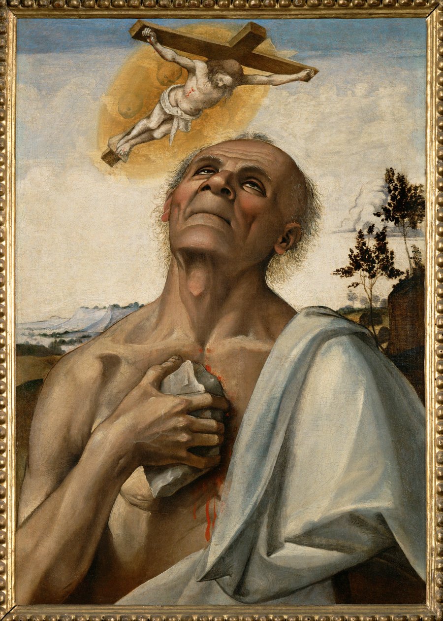 Szent Jeromos penitent en extase - Szent Jeromos penitentin ecstasy ... alkotó: Luca Signorelli