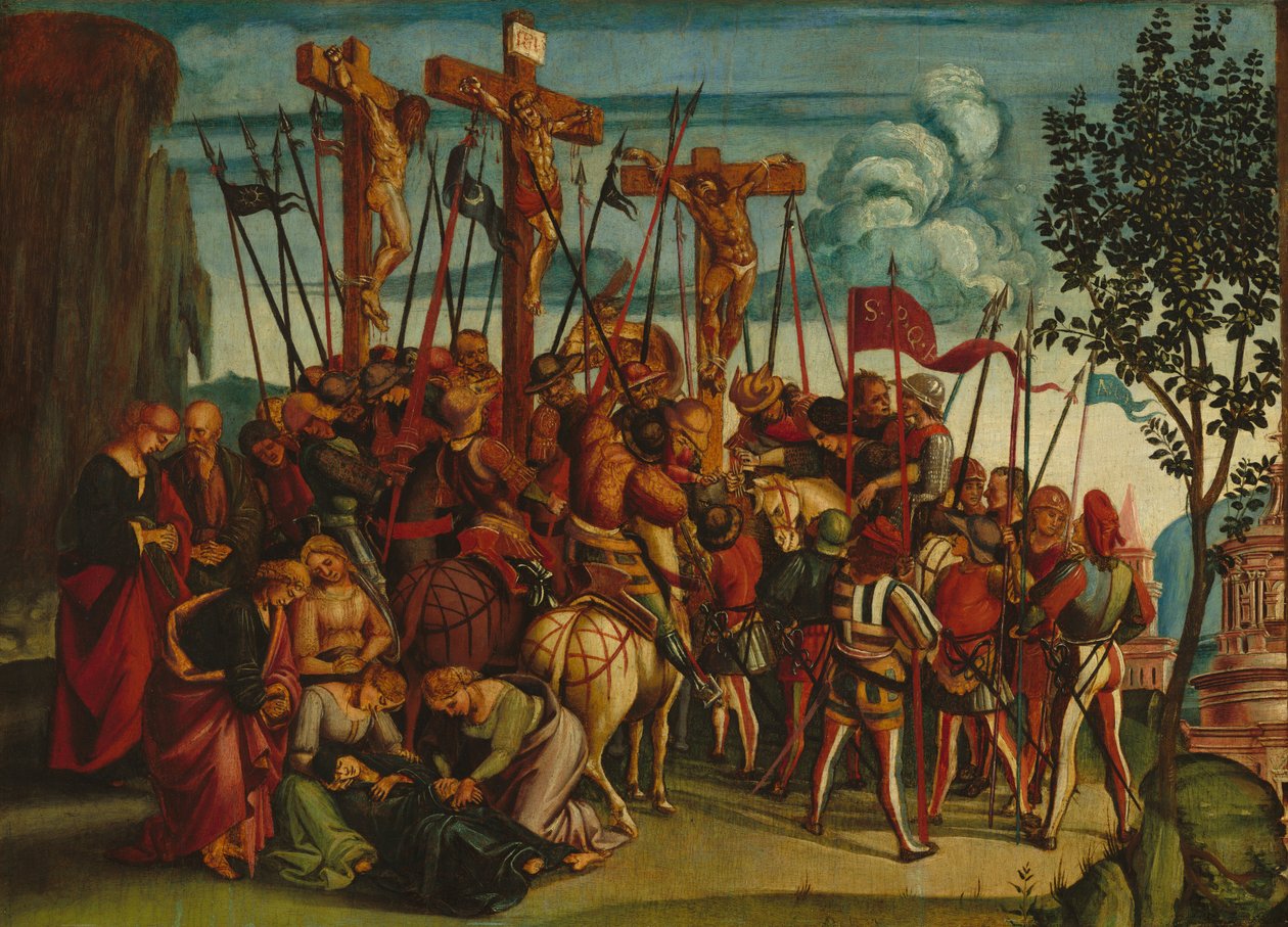 A keresztre feszítés, c. 15041505. alkotó: Luca Signorelli