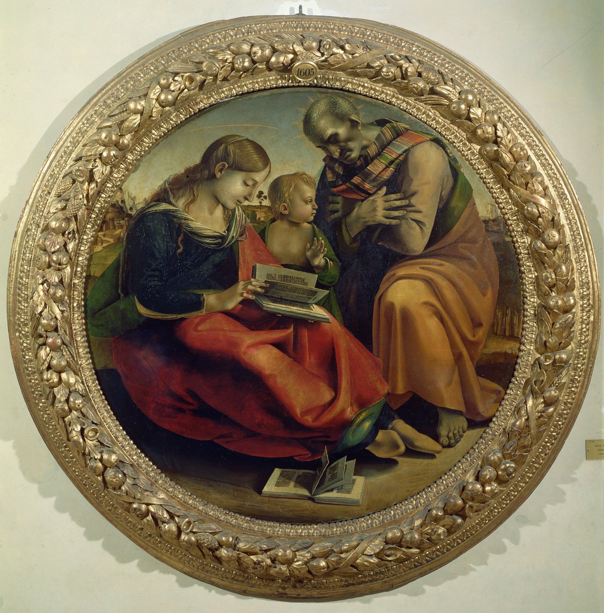 A Szent Család, 1485 körül alkotó: Luca Signorelli