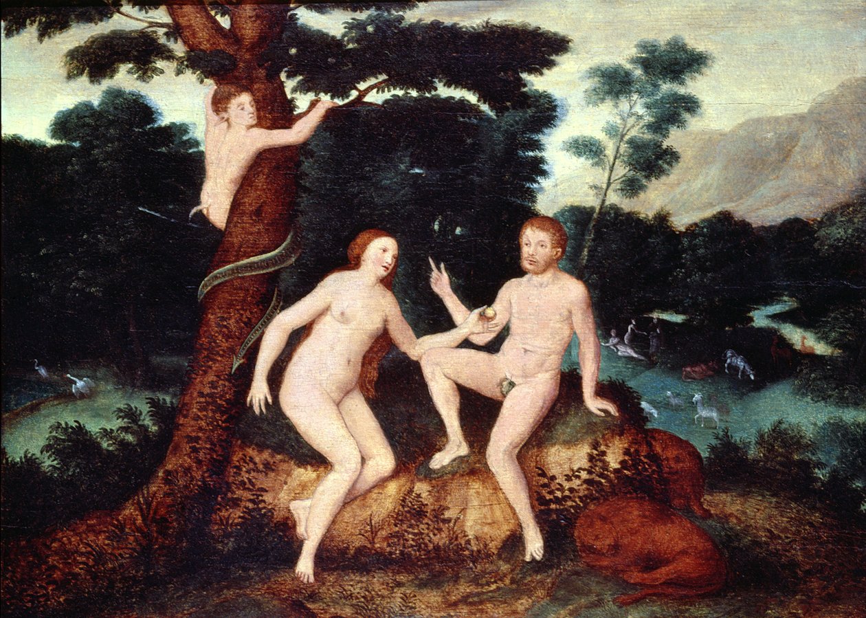 Ádám és Éva az Édenkertben alkotó: Lucas Cranach the Elder