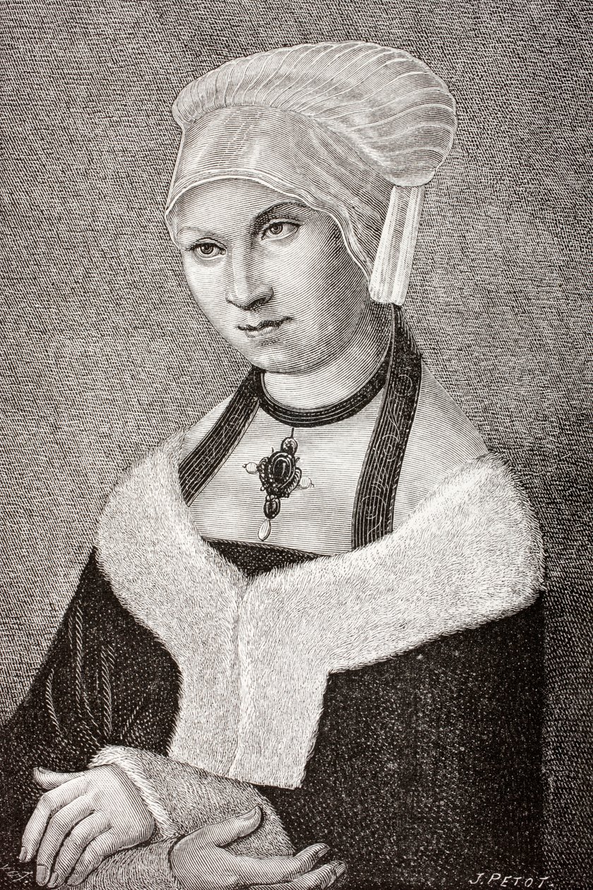 Barbara Jagiellon, a Les Arts au Moyen Age-ből, 1873 alkotó: Lucas Cranach the Elder