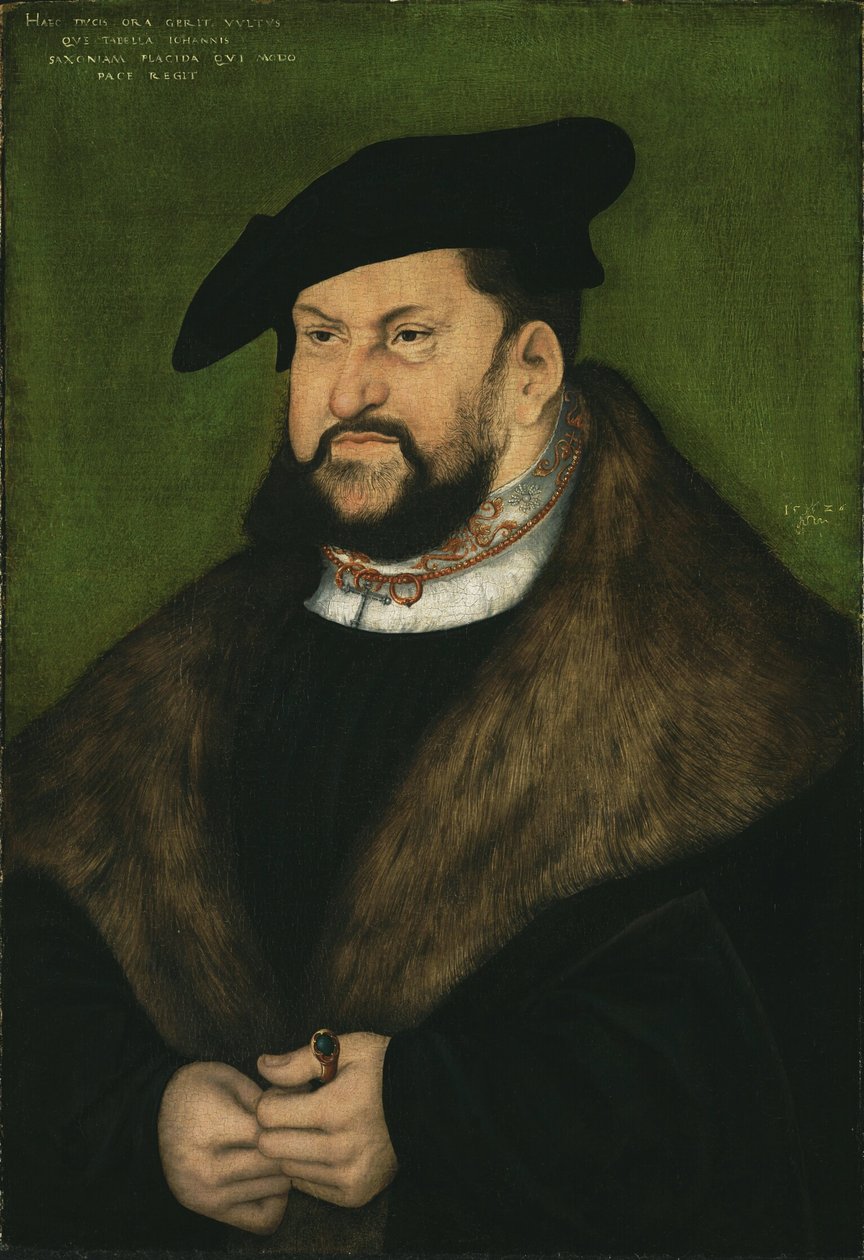 Steadfast Johann, Szászország választópolgára portréja alkotó: Lucas Cranach the Elder