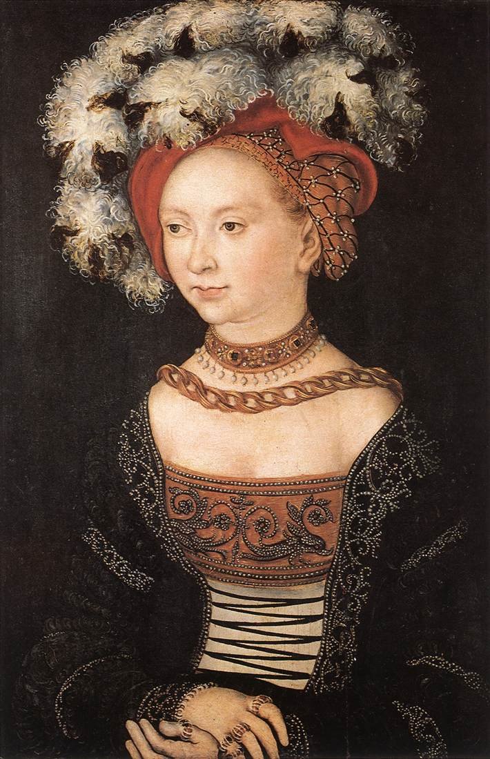 Fiatal nő portréja alkotó: Lucas Cranach the Elder