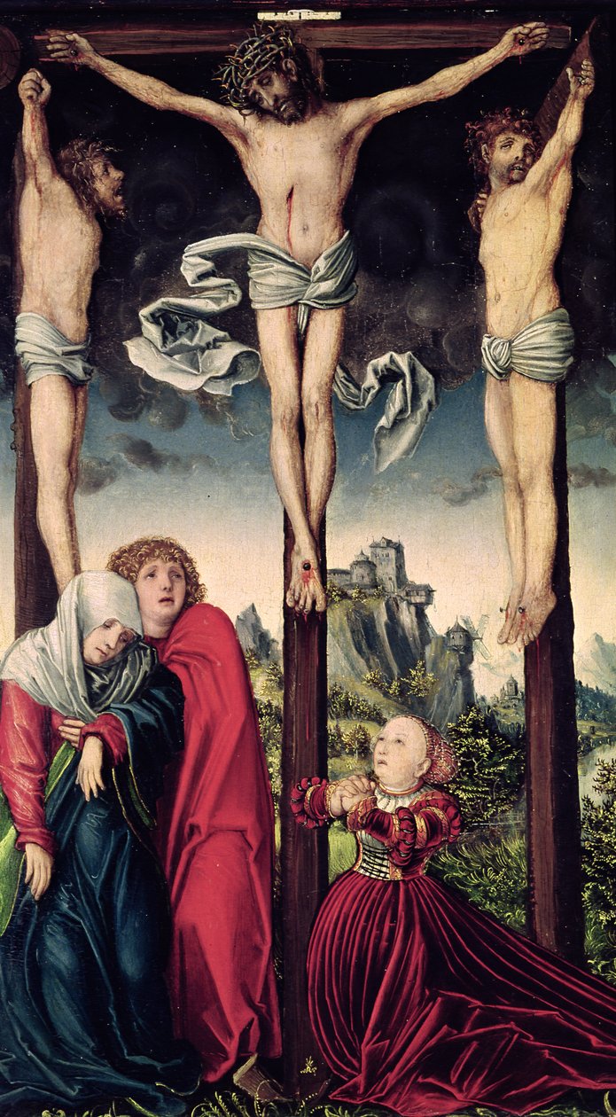 Krisztus a kereszten alkotó: Lucas Cranach the Elder