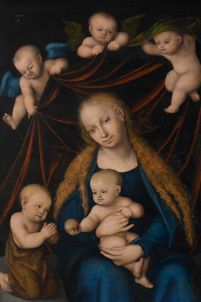 A szűz gyerekkel alkotó: Lucas Cranach the Elder