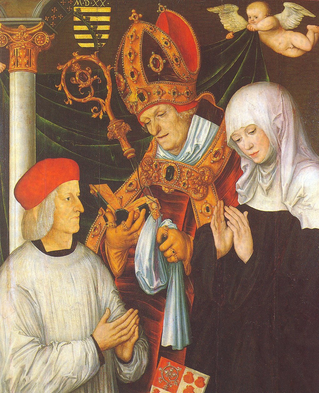 Gabriel von Eyb, Eichstätt püspöke, a hll. Willibald és Walburga alkotó: Lucas Cranach the Elder