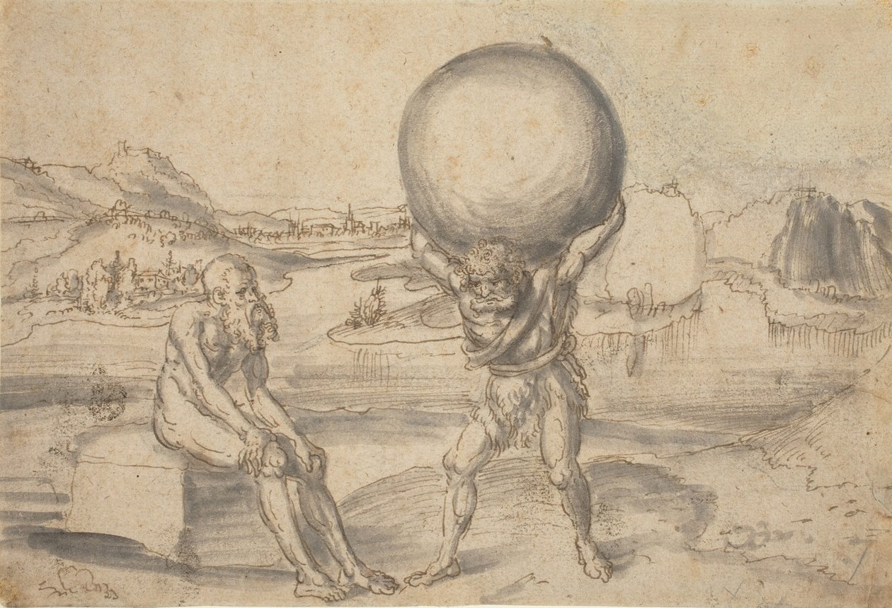 Herkules és Atlasz alkotó: Lucas Cranach the Elder