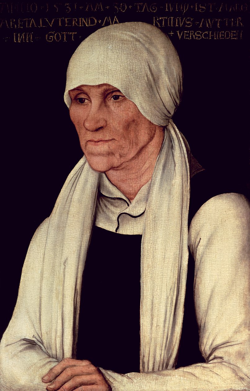 Margarethe Luther (kb.1463-1531), Luther Márton édesanyja alkotó: Lucas Cranach the Elder