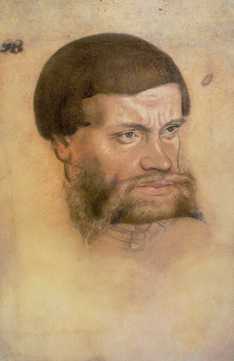 Állhatatos János, Szász választófejedelem portréja (kréta és wc) alkotó: Lucas Cranach the Elder